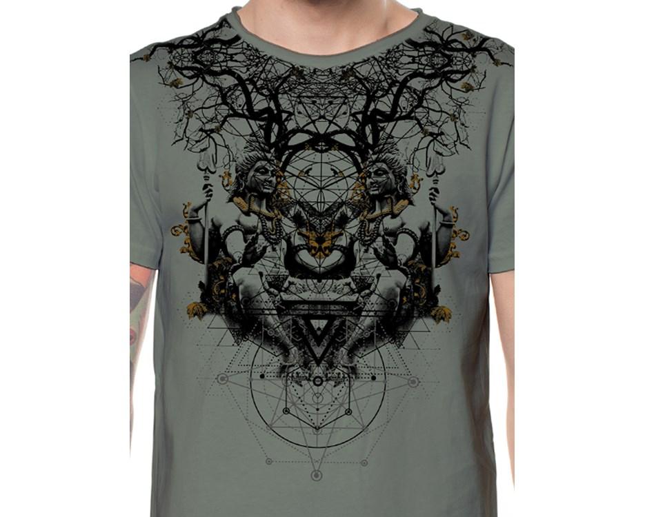 GEOMETRIC BUDDHA LIGHT GREEN