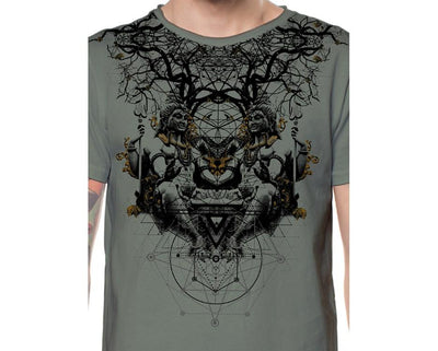 GEOMETRIC BUDDHA LIGHT GREEN