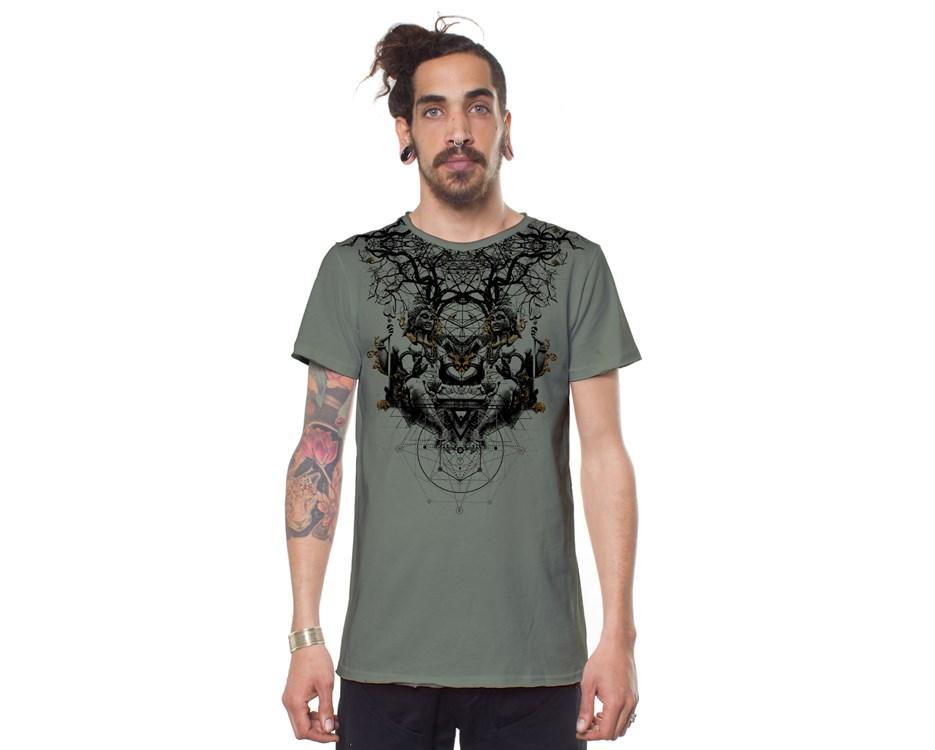 GEOMETRIC BUDDHA LIGHT GREEN