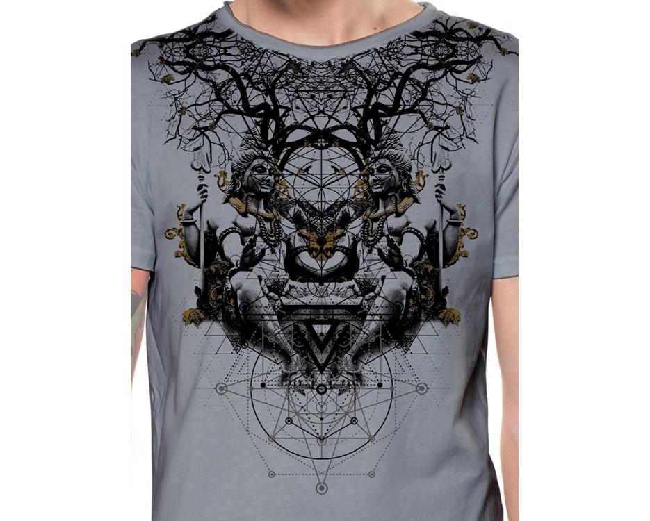 GEOMETRIC BUDDHA LIGHT GREY