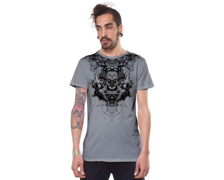 GEOMETRIC BUDDHA LIGHT GREY