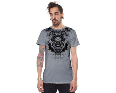 GEOMETRIC BUDDHA LIGHT GREY